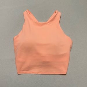 Coral Athleta Conscious Crop Bra A-C